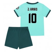 Wolves Jhon Arias #10 Koszulka Wyjazdowa dzieci 2025-26 Krótki Rękaw (+ krótkie spodenki)